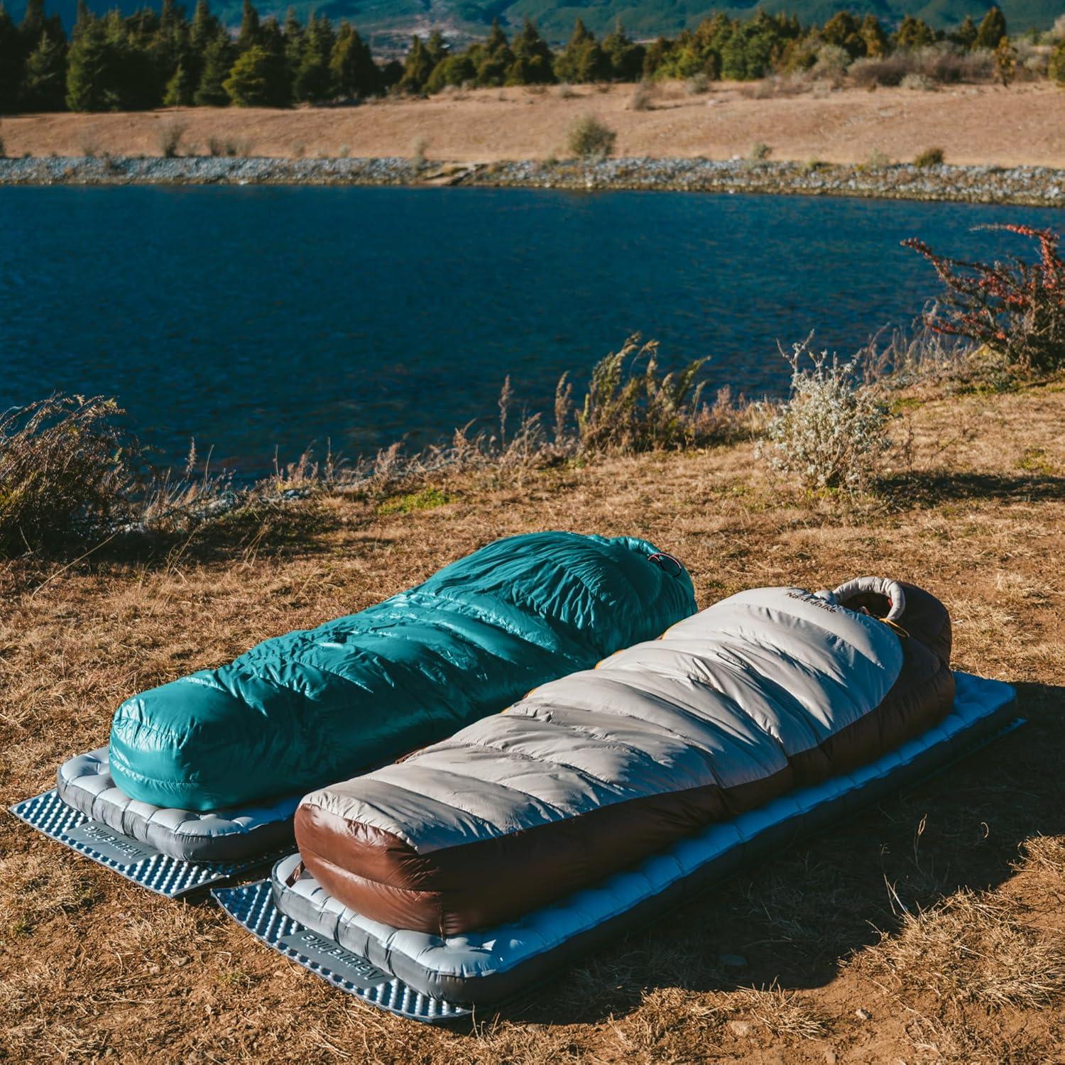 image:imageNaturehike 0 Degree RDS Down Mummy Sleeping Bag for Adults 650 Fill Power Cold Weather Backpacking Sleeping Bag for Camping Hiking 1 18 30 YKK ZipperDeep red