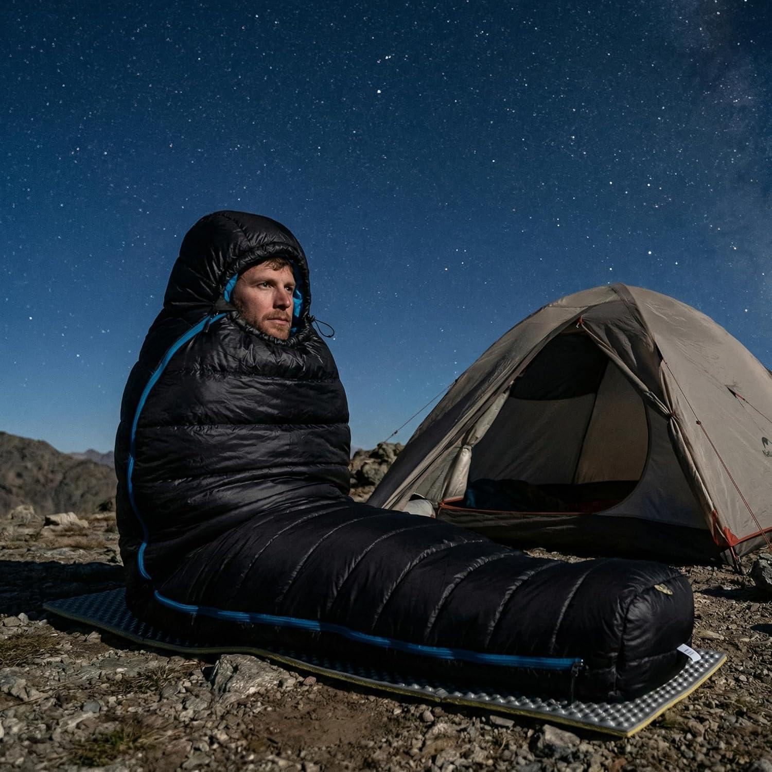 image:imageNaturehike 0 Degree Ultralight Down Sleeping Bag for Adults 650 Fill Power Backpacking Cold Weather Sleeping Bag with RDS Down 2 18 Sleeping Bags for Camping HikingBlack