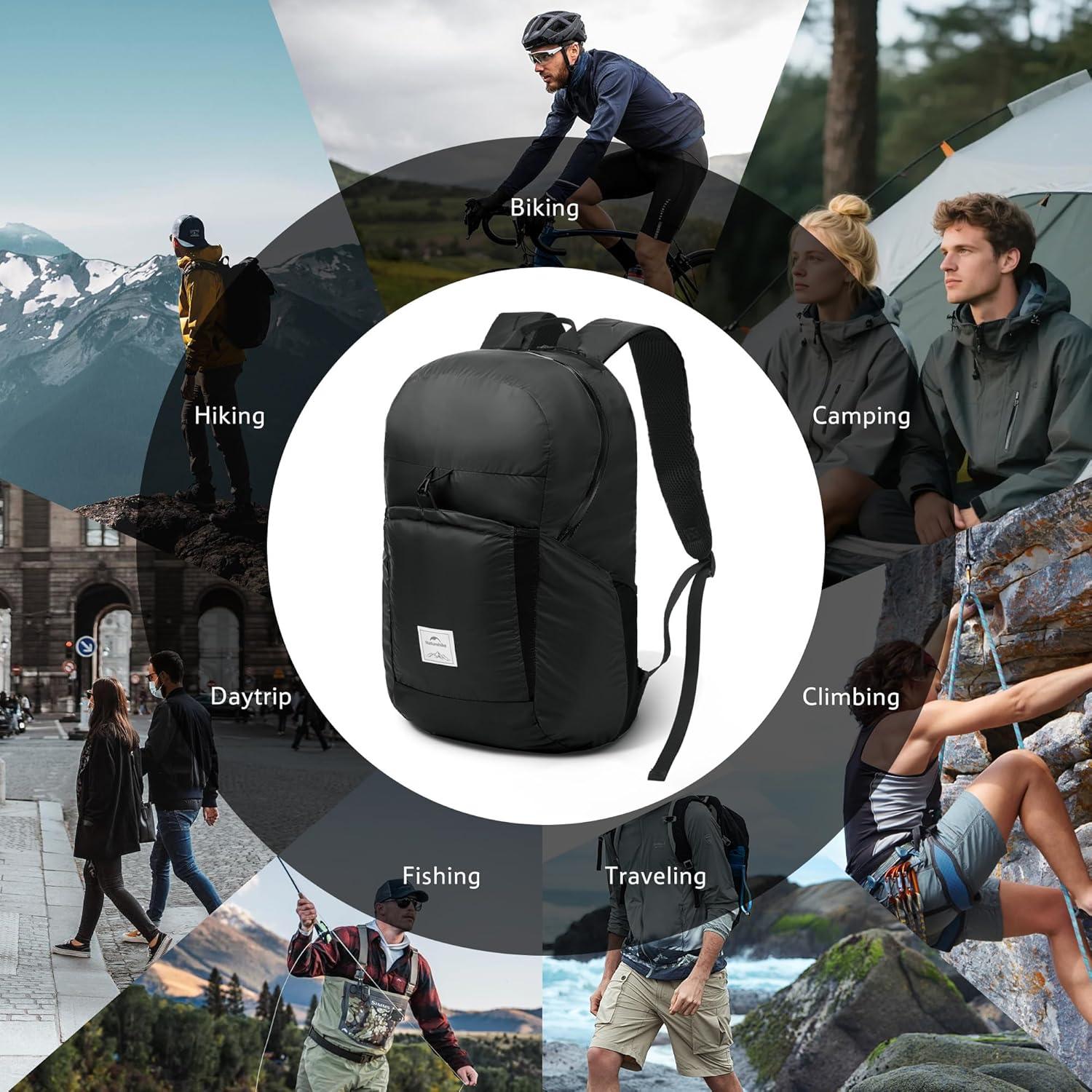 image:imageNaturehike 30L Lightweight Hiking Backpack Waterproof Camping Packable Backpack Ultralight Daypack for Travel Airplane