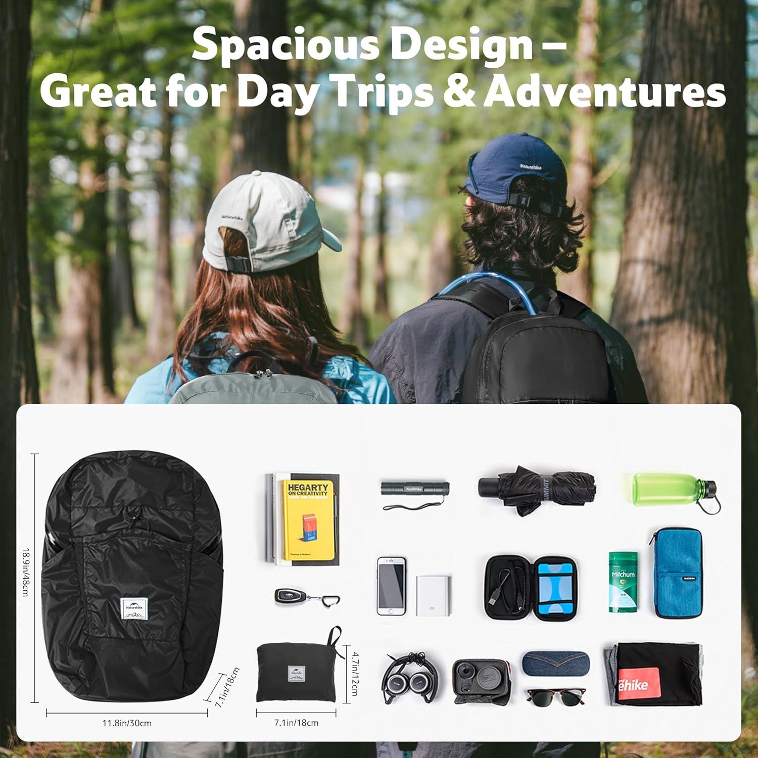 image:imageNaturehike 30L Lightweight Hiking Backpack Waterproof Camping Packable Backpack Ultralight Daypack for Travel Airplane