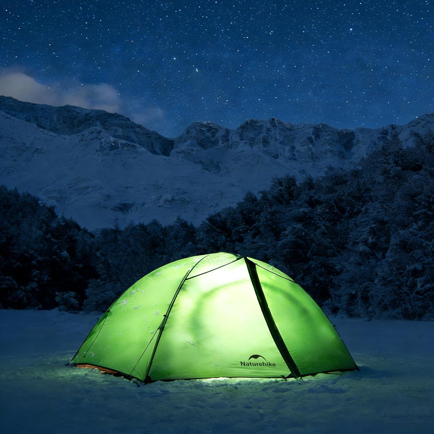 image:imageNaturehike 4 Season TentWaterproof 2 Person Backpacking Tent Four Season Tents for Cold Weather Winter CampingForest Green