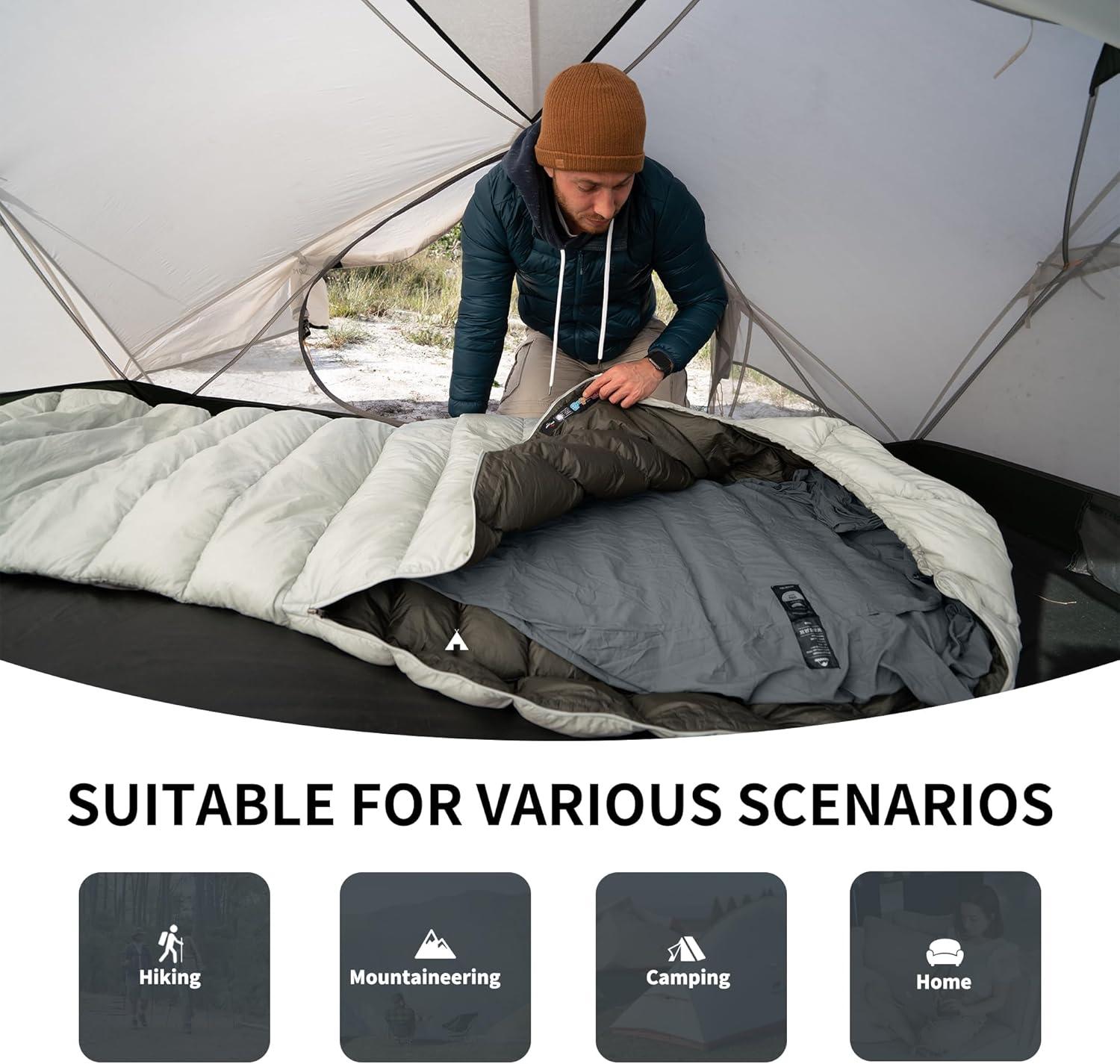 image:imageNaturehike 45oz Ultralight Washable Sleeping Bag Liner Lightweight Adult Sleep Sack amp Travel Sheets for Backpacking Hotel Camping Hostels ZY20Blue