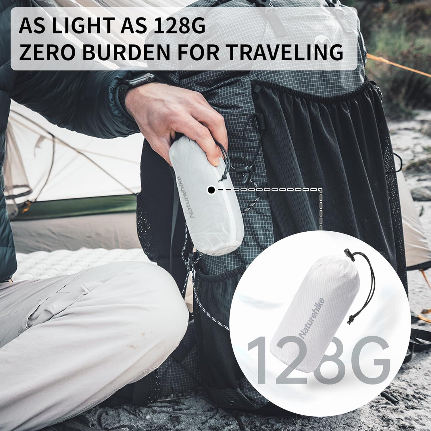 image:imageNaturehike 45oz Ultralight Washable Sleeping Bag Liner Lightweight Adult Sleep Sack amp Travel Sheets for Backpacking Hotel Camping Hostels ZY20Blue