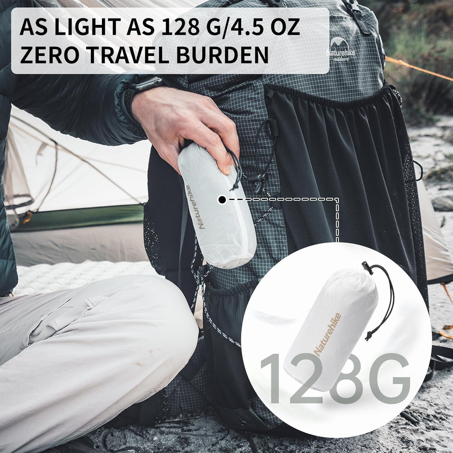 image:imageNaturehike 45oz Ultralight Washable Sleeping Bag Liner Lightweight Adult Sleep Sack amp Travel Sheets for Backpacking Hotel Camping Hostels ZY20Brown