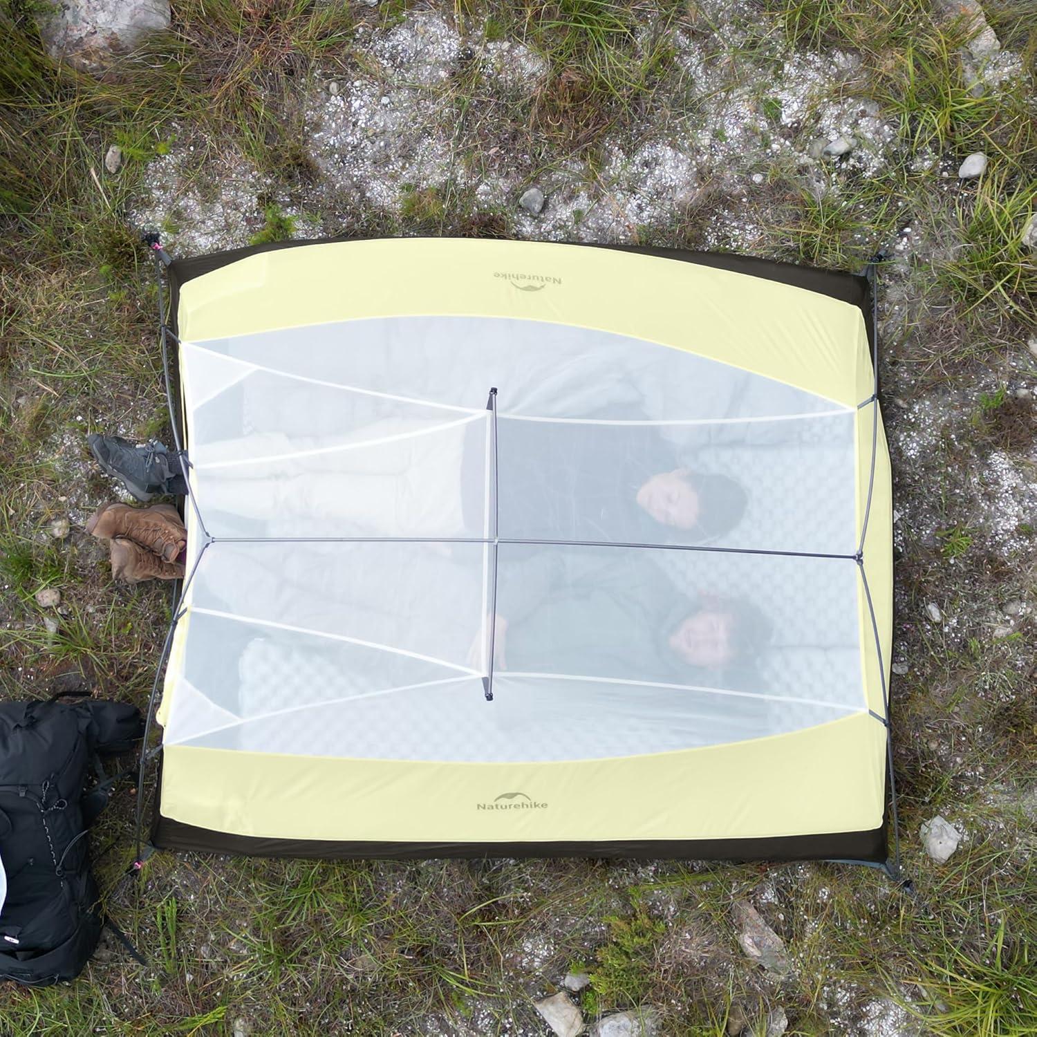 image:imageNaturehike Cloud Up Backpacking Tent with Footprint 3 Season Free Standing Lightweight Camping Tent with Footprint Free Standing Dome Camping Hiking WaterproofForest Green