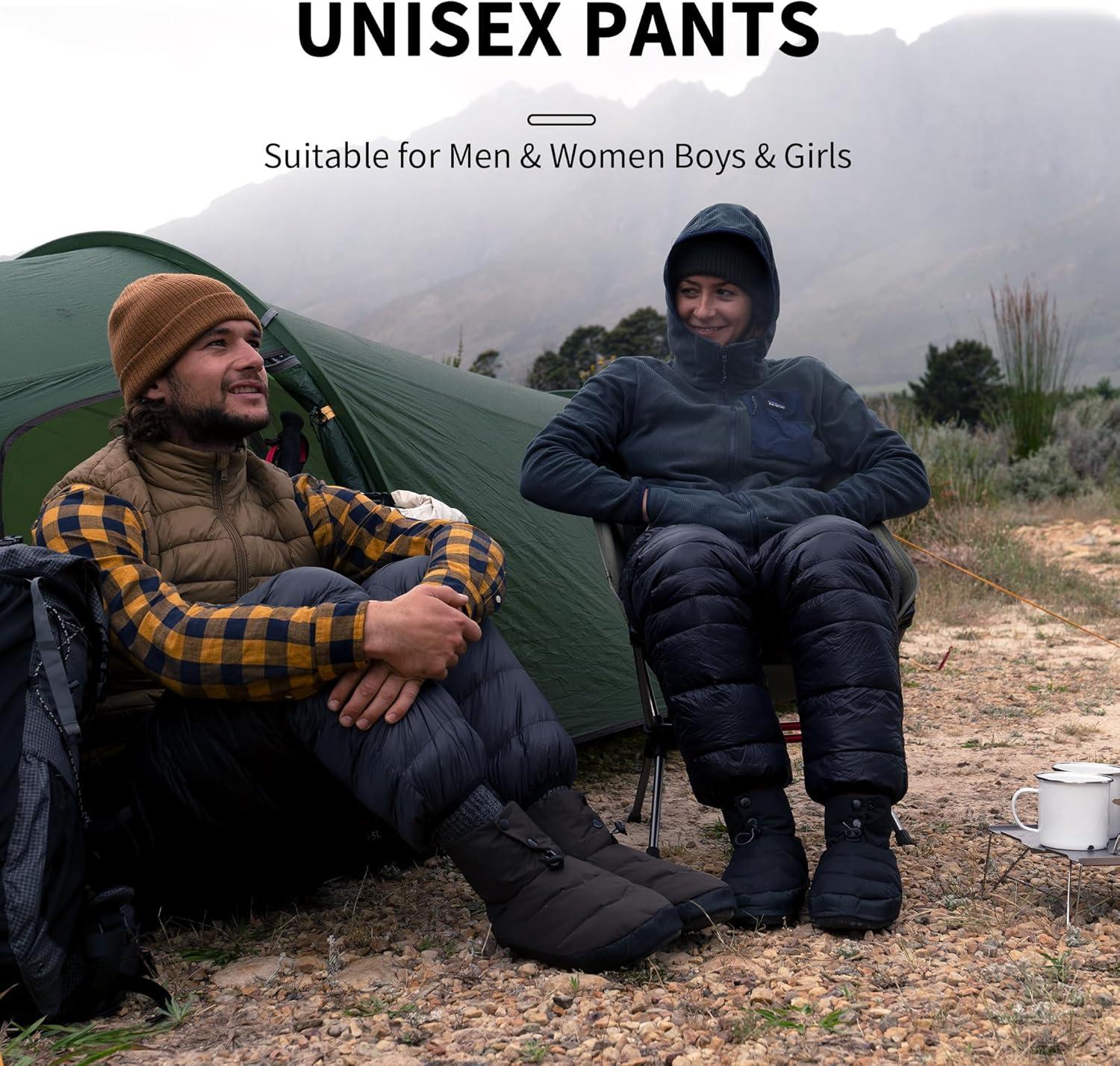 image:imageNaturehike Down PantsMens Womens Puffy PantsWinter Warm Outdoor Men Women Ski Snow PantsCamping Hiking PantsBlack With Pocket L