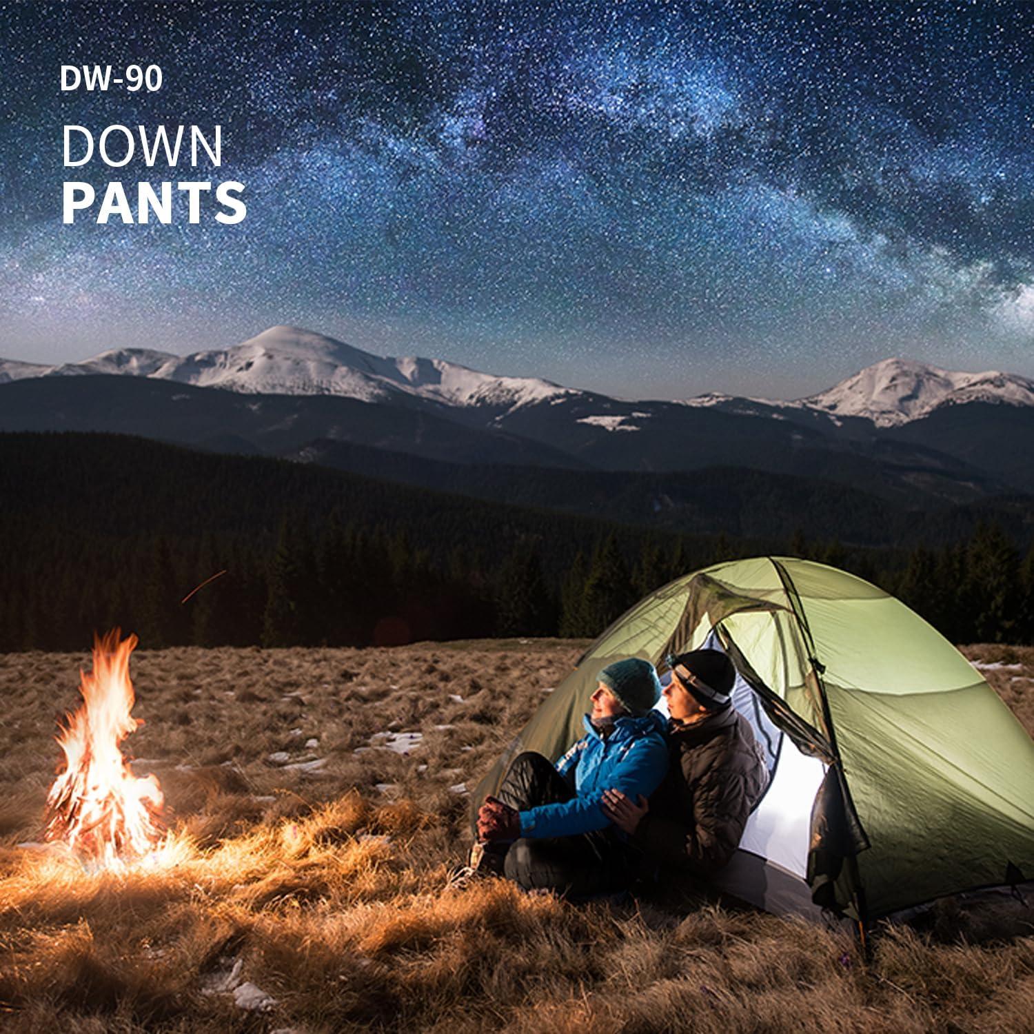 image:imageNaturehike Down PantsMens Womens Puffy PantsWinter Warm Outdoor Men Women Ski Snow PantsCamping Hiking PantsBlack With Pocket S