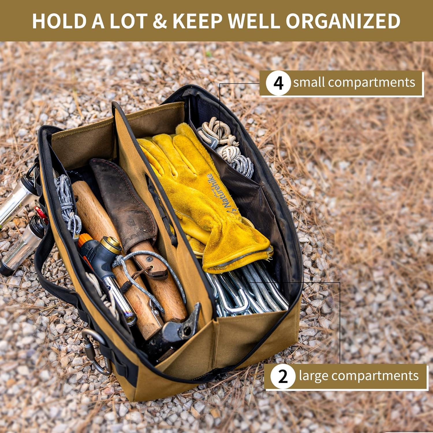 image:imageNaturehike Folding Tool Bag Multifunctional Tool Storage Bag Zippered Duffel Bag Water Repellent Tool OriganizerAutumn Brown