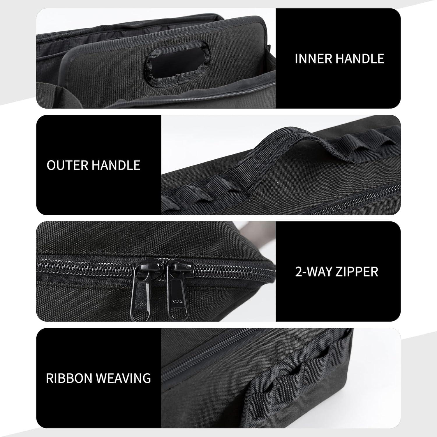 image:imageNaturehike Folding Tool Bag Multifunctional Tool Storage Bag Zippered Duffel Bag Water Repellent Tool OriganizerNight Black