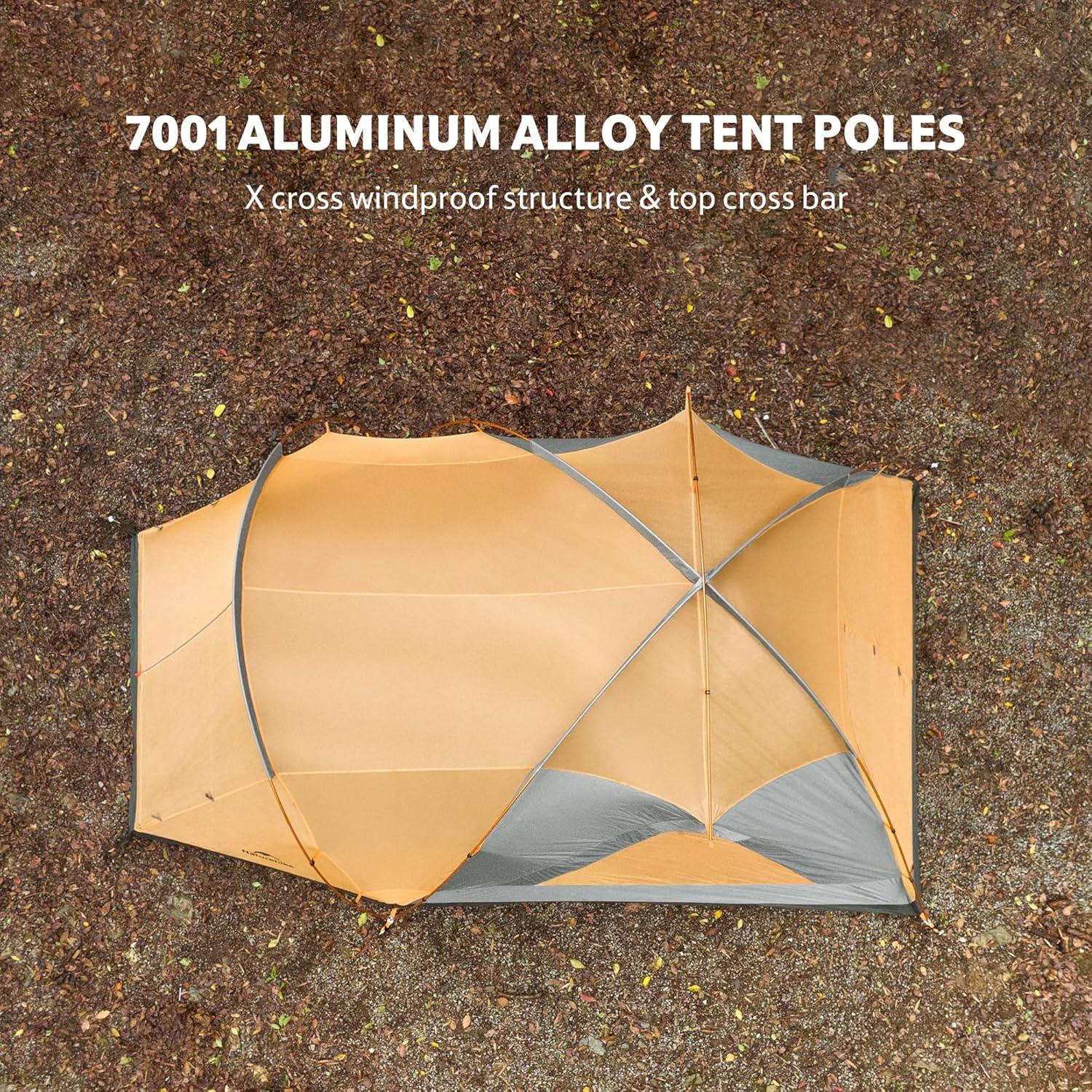 image:imageNaturehike KOTA Camping Tent Double Layer Waterproof Tents for Camping Large and Tall Family Tent with Vestibules Porch8 Person