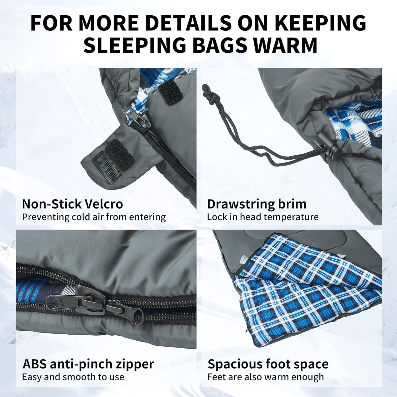 image:imageNaturehike Lightweight Compact Sleeping Bag 5932 Envelope Ultralight Backpacking Sleeping Bag Portable Waterproof with Compression Sack for ColdampWarm Camping Traveling HikingGray