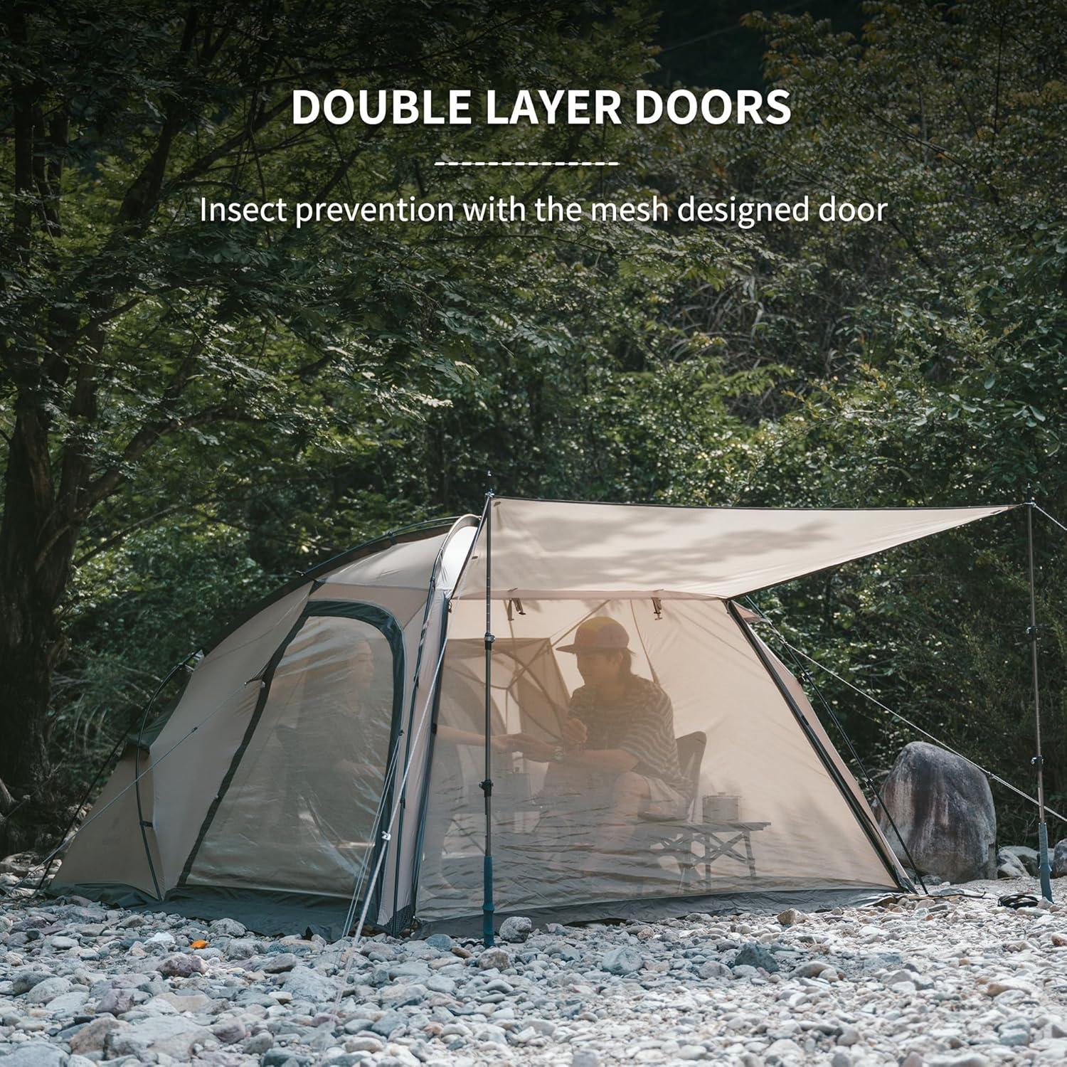 image:imageNaturehike Massif Hot Tent with Stove Jack Waterproof Windproof 4 Season Tent 24 Person Cold Weather Winter Tents for Camping2 Person