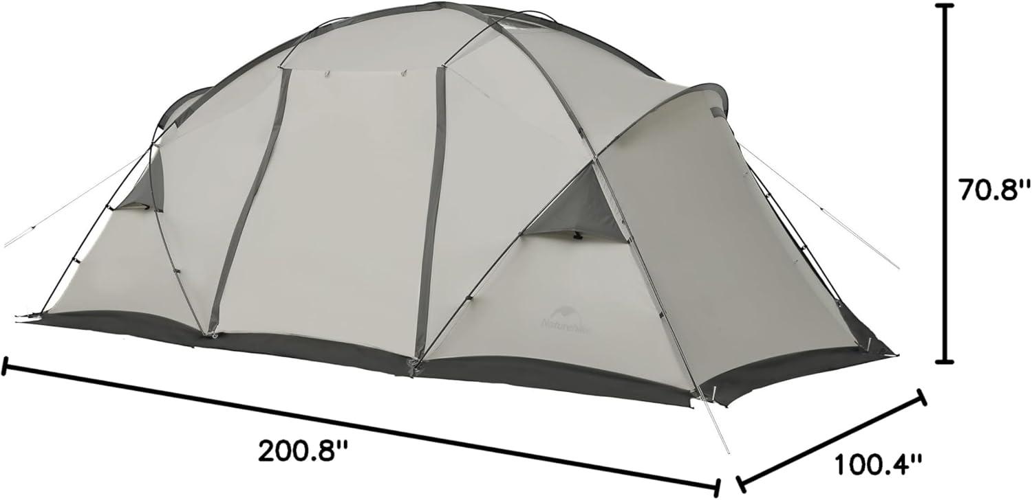 image:imageNaturehike Massif Hot Tent with Stove Jack Waterproof Windproof 4 Season Tent 24 Person Cold Weather Winter Tents for Camping4 Person