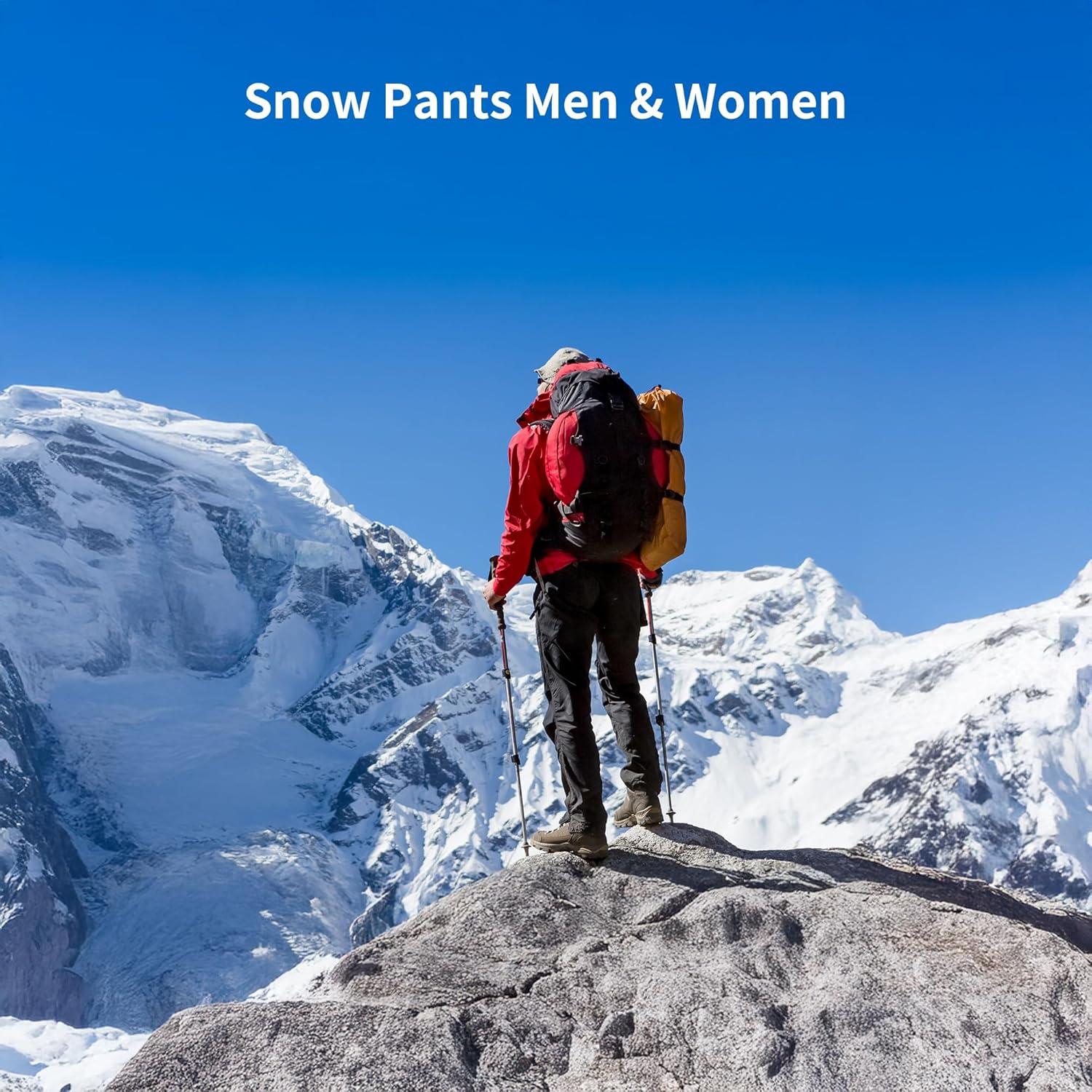 image:imageNaturehike Side Zipper Down Pants Mens Womens Winter Snow Ski Pants Windproof Warm Insulated Puffy TrousersBlackxl
