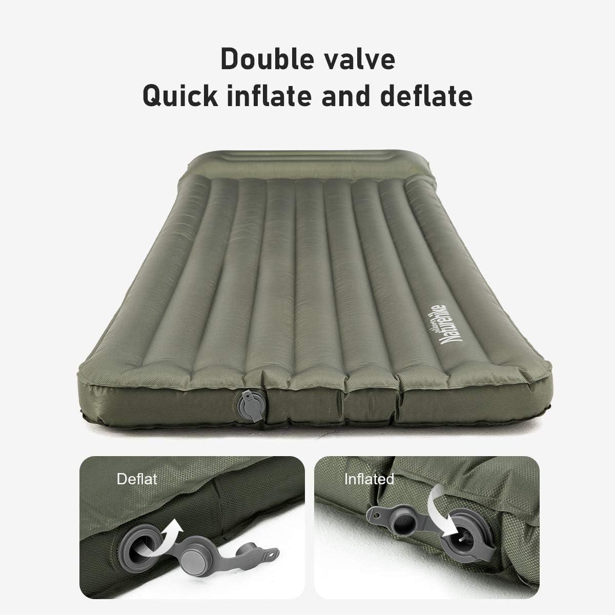 image:imageNaturehike TPU Inflatable with Pillow Sleeping Pad Outdoor Tent Sleeping Mat Thickened Camping Air Mattress SingleDouble Person Air Cushion