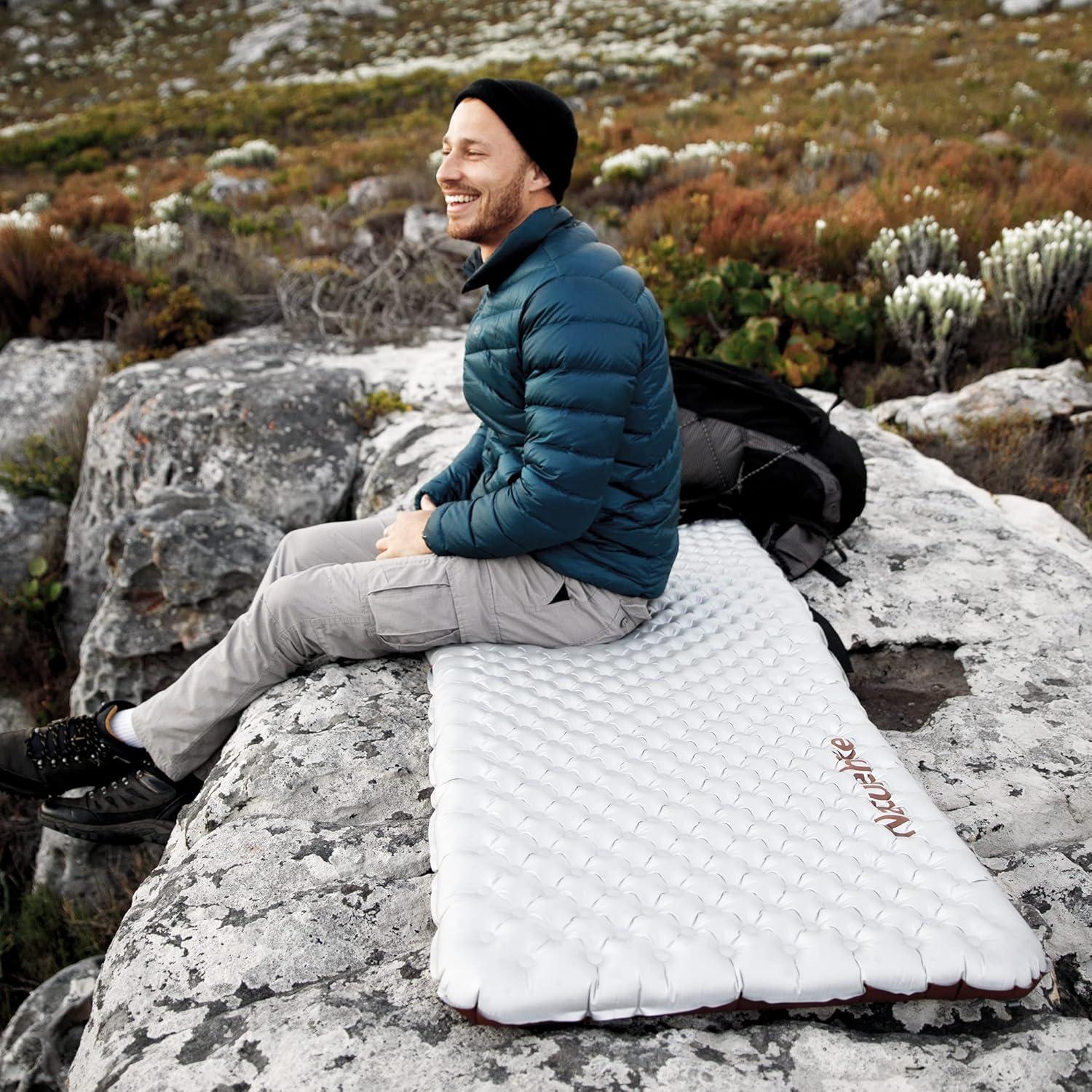image:imageNaturehike Ultralight Insulated Sleeping Pad with R58 32in Thickened Patchworkable Inflatable Double Sleeping Mat for Camping Hiking Climbing with Inflatable BagSilvermummy