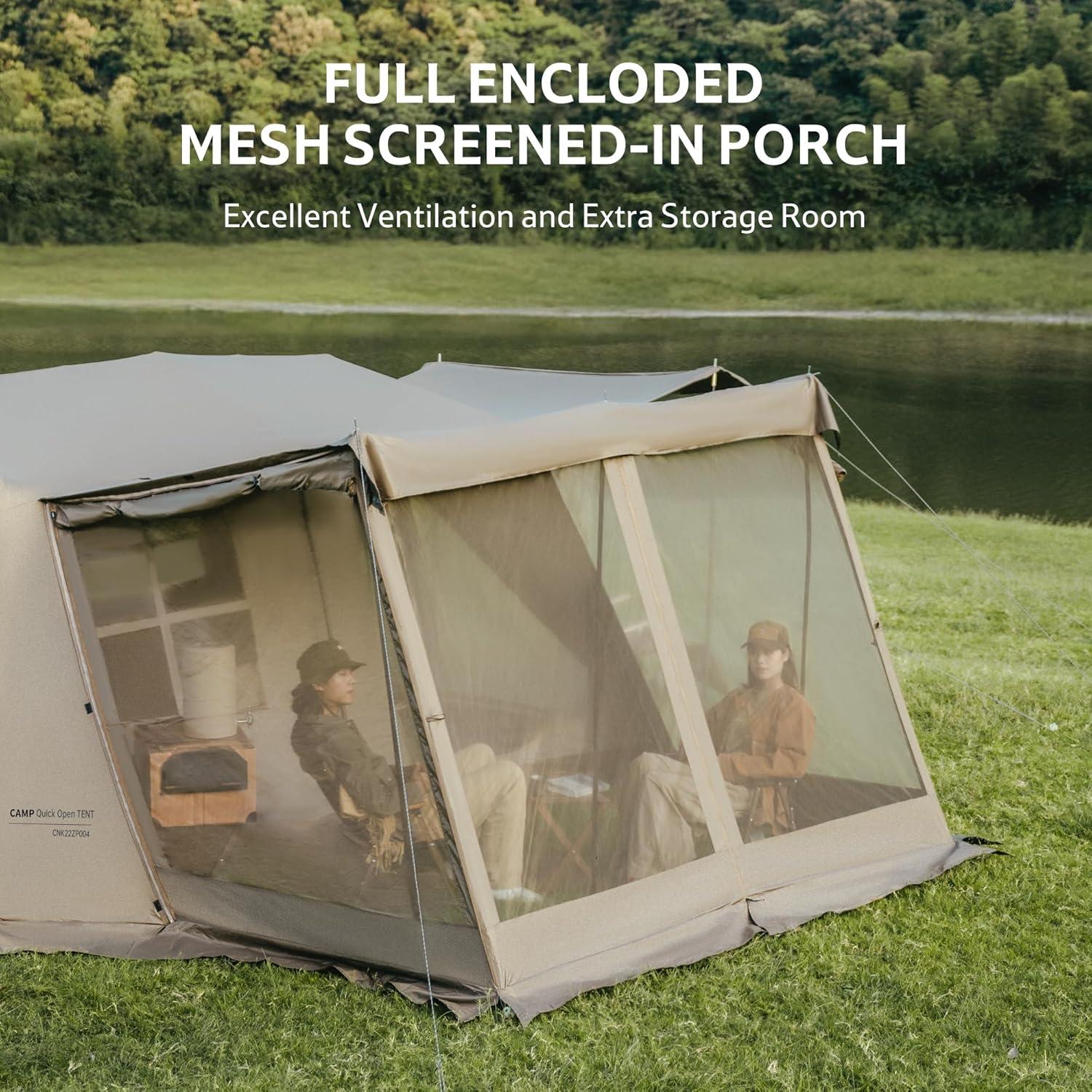 image:imageNaturehike Village Instant Tent Camping Tent with Full Rainfly Waterproof Large Cabin Tents for Car Camping8 Person Premium