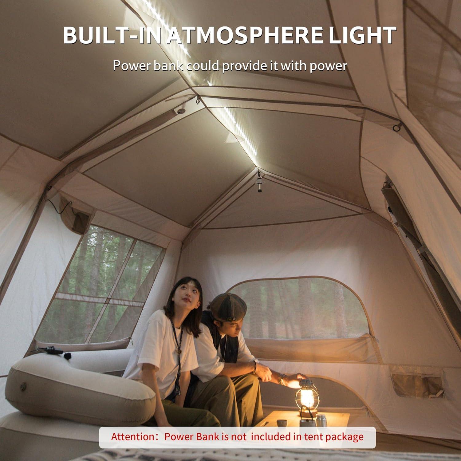 image:imageNaturehike Village Instant Tent Camping Tent with Full Rainfly Waterproof Large Cabin Tents for Car Camping8 Person Premium