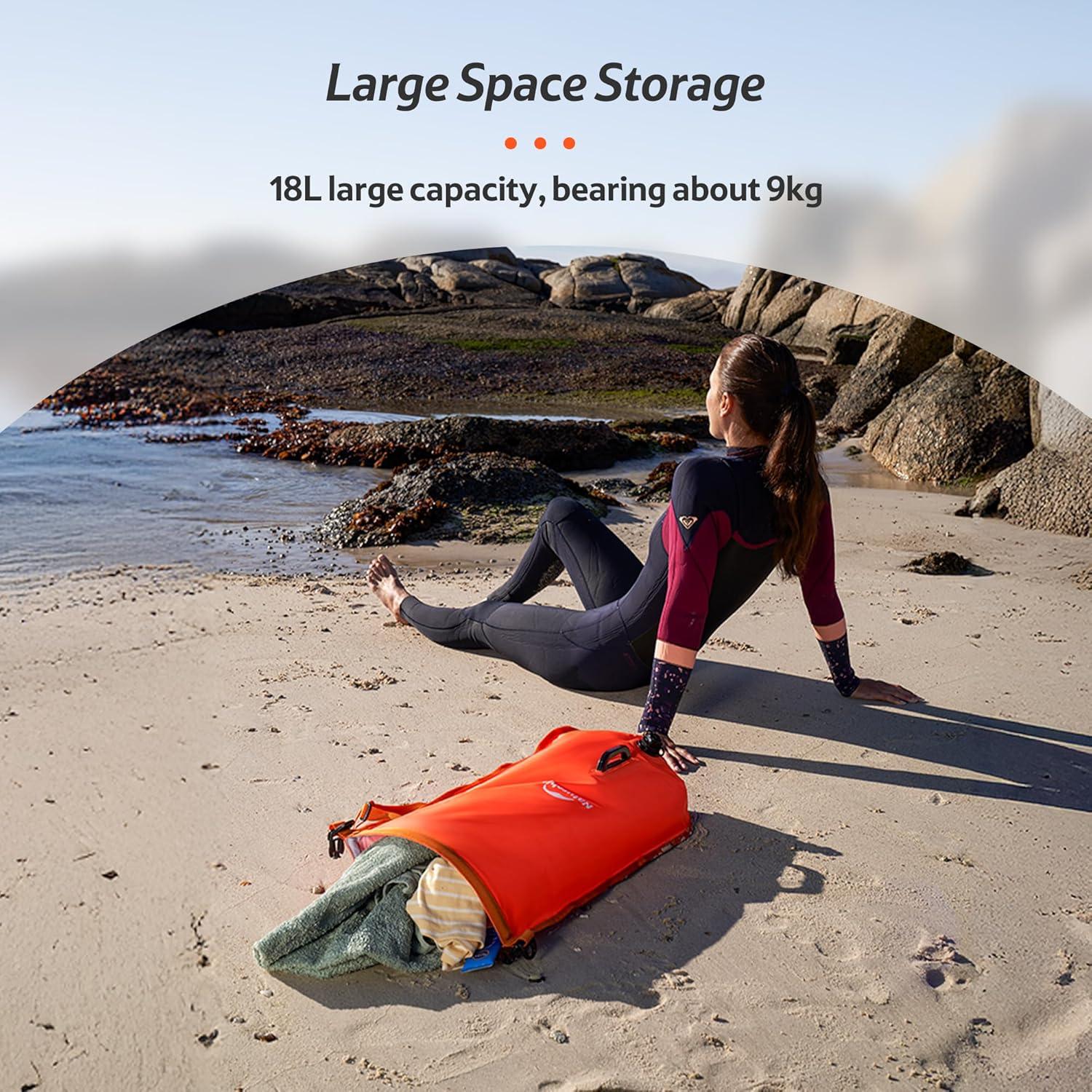 image:imageNaturehike Waterproof Dry bags for Women Men Roll Top Dry Storage Bag Ultralight Dry Sack Outdoor Bags Keep Gear Dry for Hiking Kayaking Camping Swimming BoatingFluorescent Orange