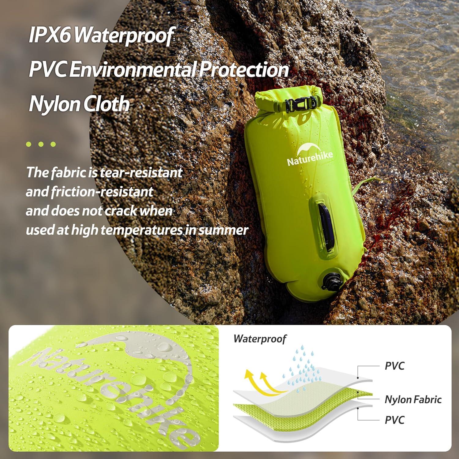 image:imageNaturehike Waterproof Dry bags for Women Men Roll Top Dry Storage Bag Ultralight Dry Sack Outdoor Bags Keep Gear Dry for Hiking Kayaking Camping Swimming Boating18LYellow