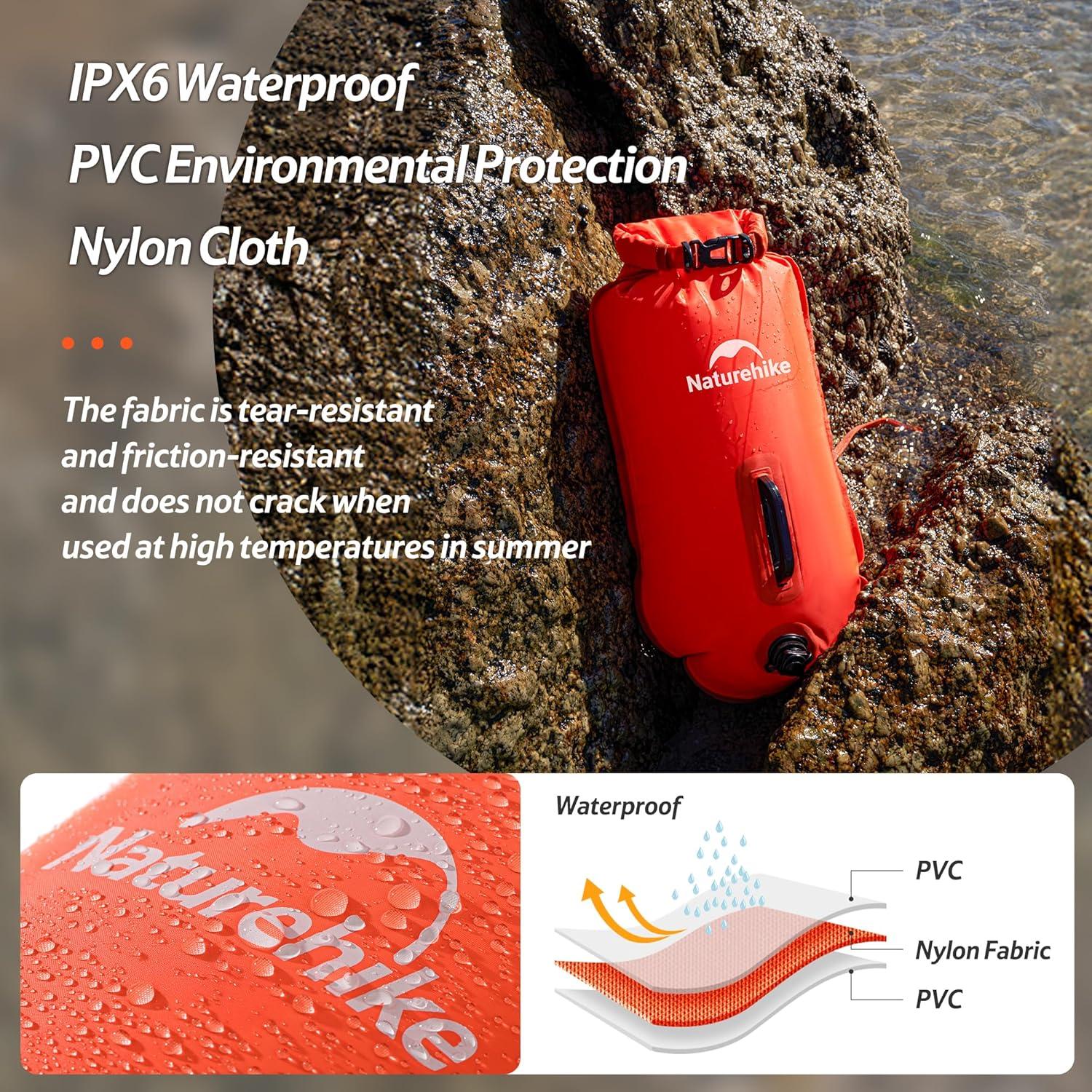 image:imageNaturehike Waterproof Dry bags for Women Men Roll Top Dry Storage Bag Ultralight Dry Sack Outdoor Bags Keep Gear Dry for Hiking Kayaking Camping Swimming BoatingFluorescent Orange