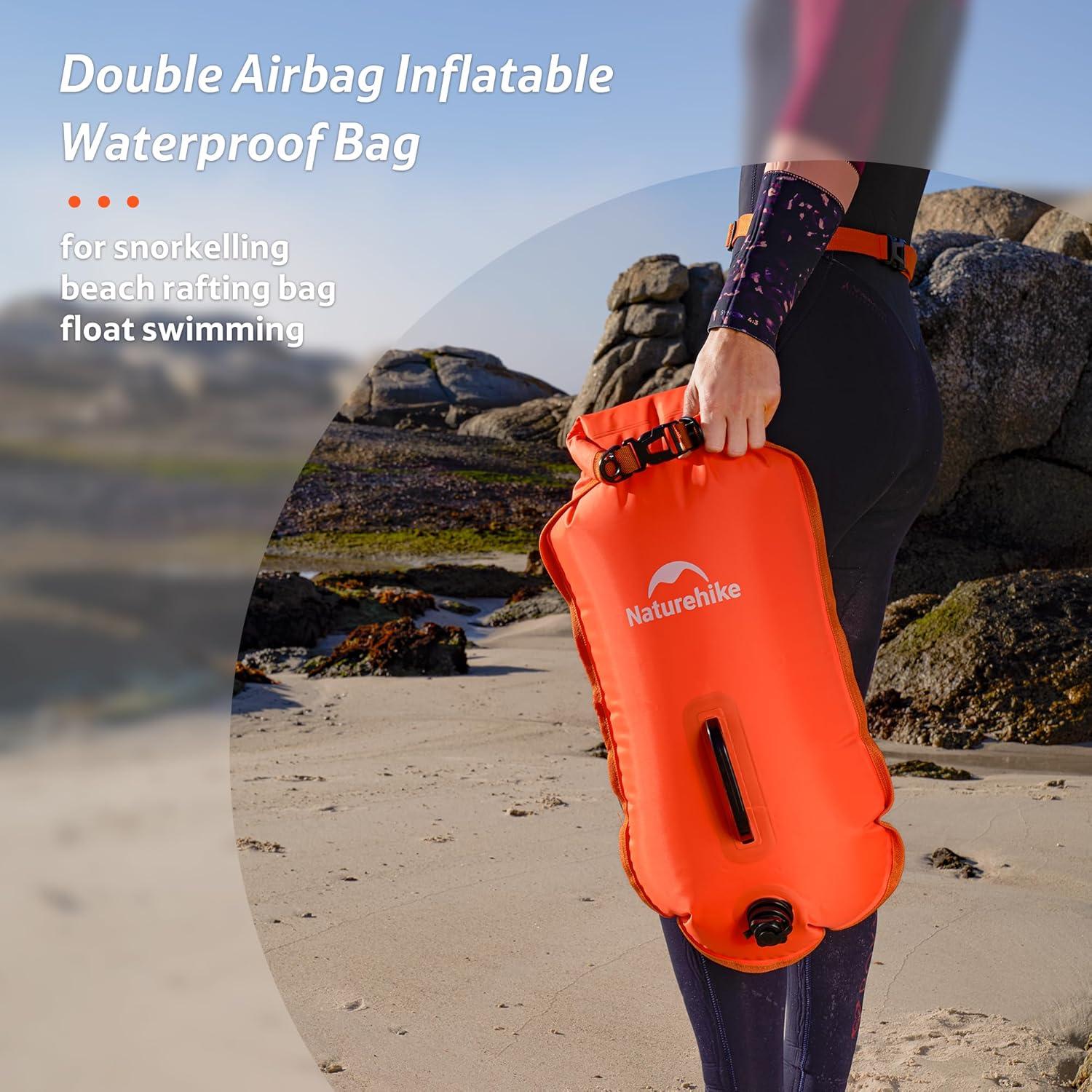 image:imageNaturehike Waterproof Dry bags for Women Men Roll Top Dry Storage Bag Ultralight Dry Sack Outdoor Bags Keep Gear Dry for Hiking Kayaking Camping Swimming BoatingFluorescent Orange