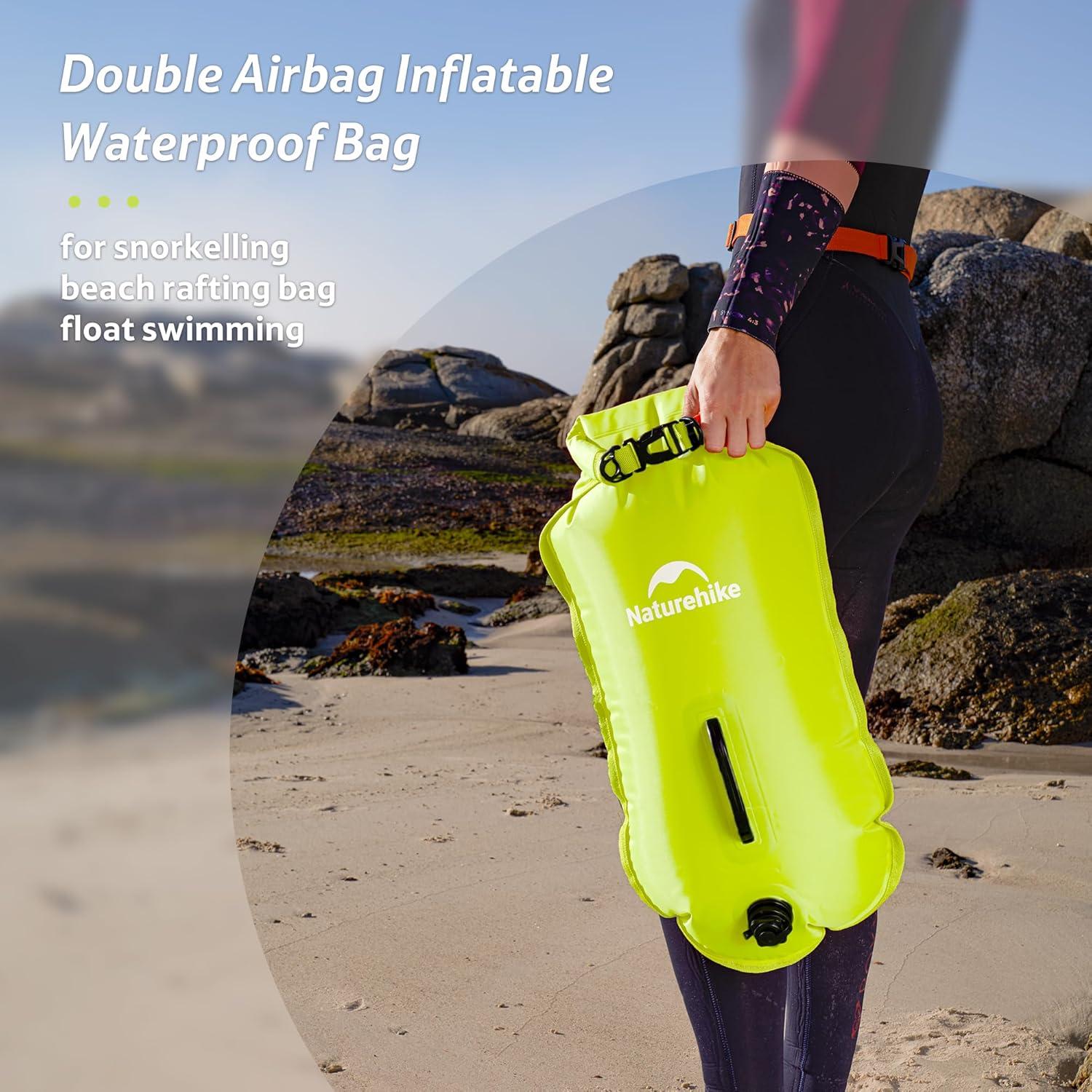 image:imageNaturehike Waterproof Dry bags for Women Men Roll Top Dry Storage Bag Ultralight Dry Sack Outdoor Bags Keep Gear Dry for Hiking Kayaking Camping Swimming Boating18LYellow