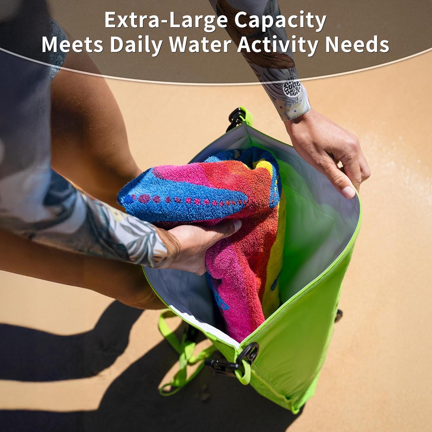 image:imageNaturehike Waterproof Dry bags for Women Men Roll Top Dry Storage Bag Ultralight Dry Sack Outdoor Bags Keep Gear Dry for Hiking Kayaking Camping Swimming Boating25LGreen