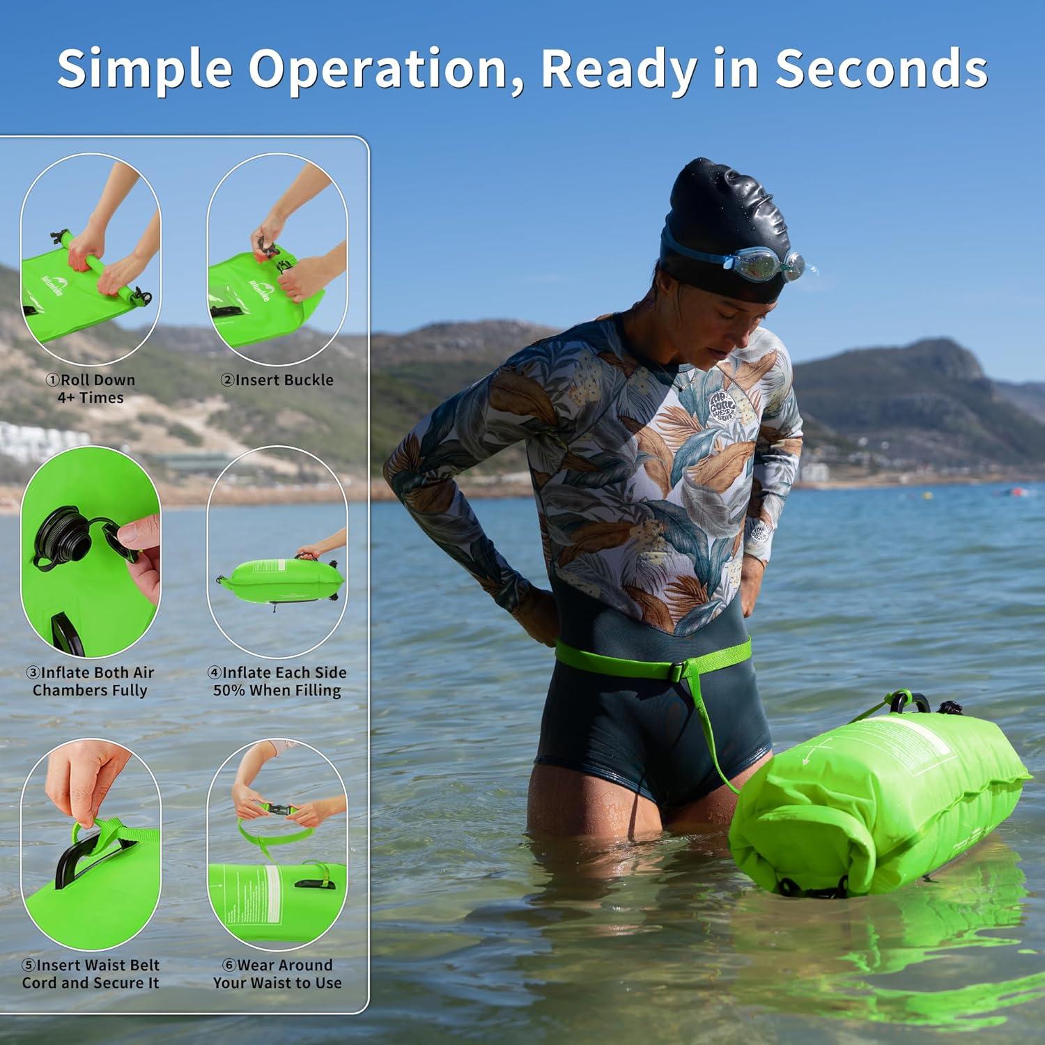 image:imageNaturehike Waterproof Dry bags for Women Men Roll Top Dry Storage Bag Ultralight Dry Sack Outdoor Bags Keep Gear Dry for Hiking Kayaking Camping Swimming Boating25LGreen