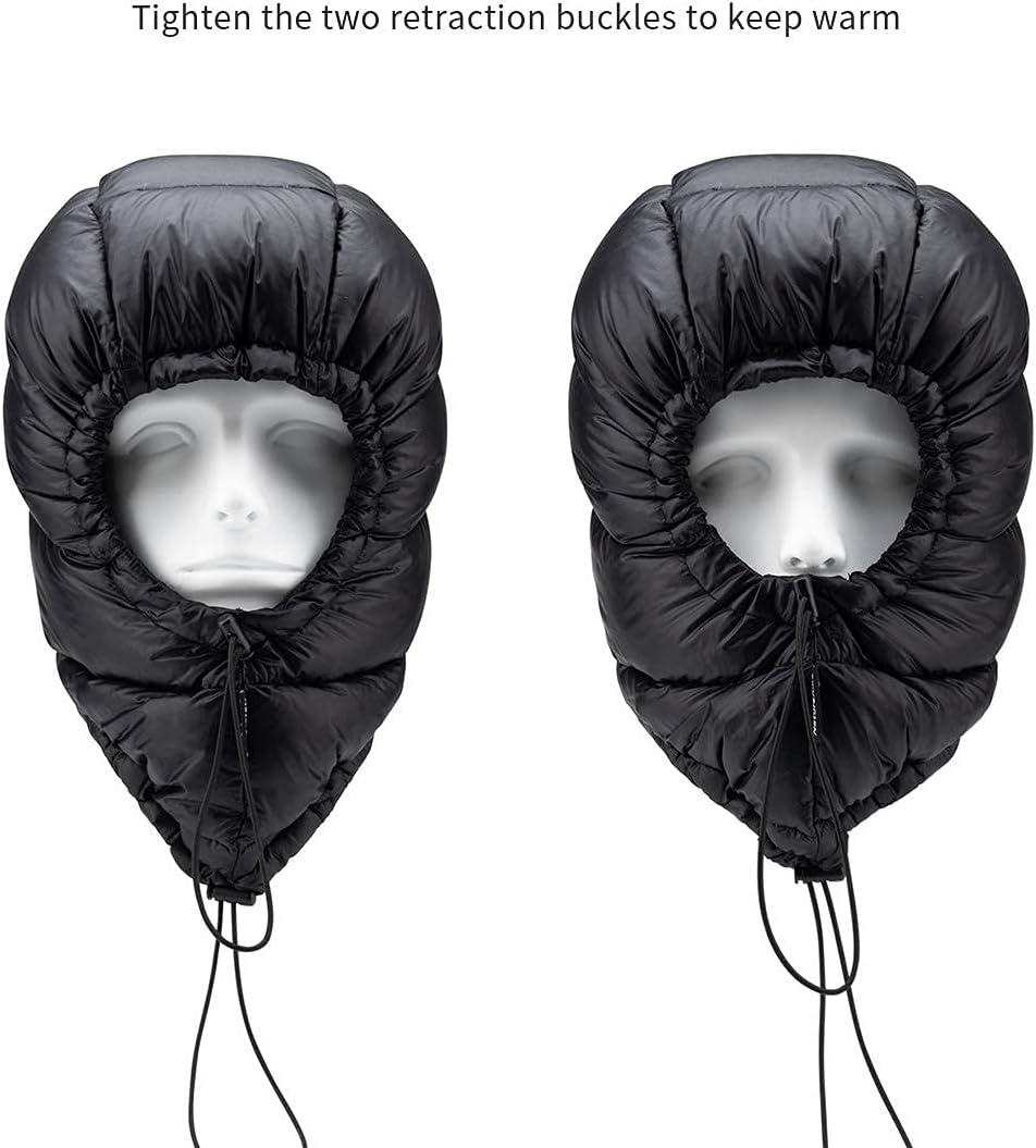 image:imageNaturehike Winter Down Hood Outdoor Windproof Down Cap Warm Goose Down Hat for Hiking Skiing Cycling Black