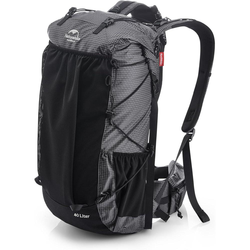 image:imageNaturehike 65L Internal Frame Hiking Backpack for Outdoor Camping Travel Backpacking Ultralight Backpack for Adults45lBlack