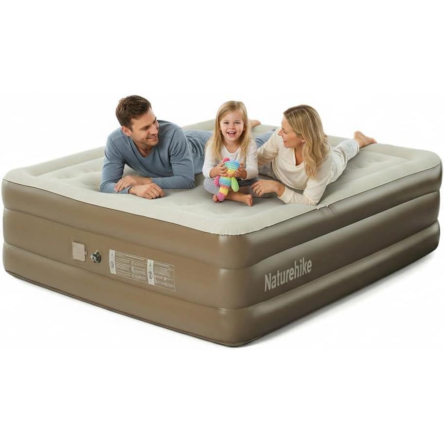 image:imageNaturehike California King Air Mattresses with Rechargeable Builtin Pump Inflatable Mattress Portable Blow up Mattress Air Bed for Home Camping Guest177in Compact King
