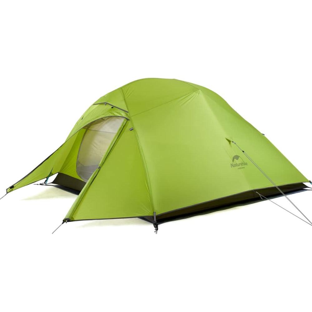 image:imageNaturehike Cloud Up Backpacking Tent with Footprint 3 Season Free Standing Lightweight Camping Tent with Footprint Free Standing Dome Camping Hiking WaterproofMustard Green