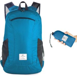 image:imageNaturehike 18L Lightweight Hiking Backpack Waterproof Camping Packable Backpack Ultralight for Travel Airplane Small Hiking Daypack for Adults BlackBlue