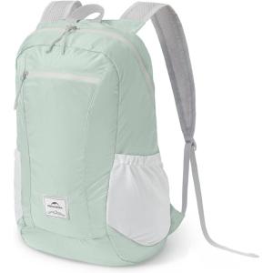 image:imageNaturehike 18L Lightweight Hiking Backpack Waterproof Camping Packable Backpack Ultralight for Travel Airplane Small Hiking Daypack for Adults BlackMint Green