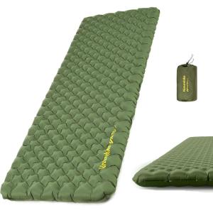 image:imageNaturehike 25oz Ultralight Sleeping Pad Insulated Inflatable Sleeping Pad 46R Lightweight Sleeping Mat for Camping Hiking Backpacking with Air Pump SackGreen