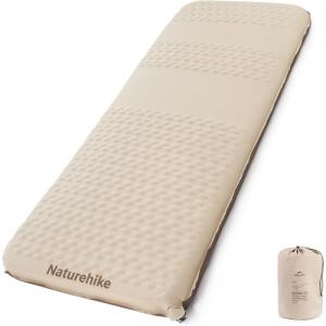 image:imageNaturehike 394 Thick Self Inflating Sleeping Pad with Built in Pump Double Foam amp Air Camping Mattress Full XL Camping Sleeping Pad for Tent Car Cot Truck 661 lbs SupportSingle