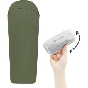 image:imageNaturehike 45oz Ultralight Washable Sleeping Bag Liner Lightweight Adult Sleep Sack amp Travel Sheets for Backpacking Hotel Camping Hostels ZY20Green