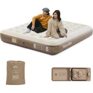 image:imageNaturehike California King Air Mattresses with Rechargeable Builtin Pump Inflatable Mattress Portable Blow up Mattress Air Bed for Home Camping GuestQueen