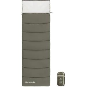 image:imageNaturehike Camping Sleeping Bag for Adults 3654 Spliceable Double Sleeping Bag 3 Seasons Lightweight Waterproof Sleep Bags for ColdampWarm WeatherBlack