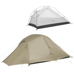 image:imageNaturehike Cloud Up Backpacking Tent with Footprint  3 Season Free Standing Lightweight Camping Tent  with Footprint Free Standing Dome Camping Hiking WaterproofSand