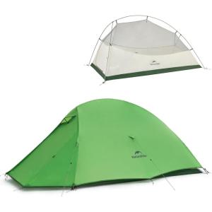 image:imageNaturehike CloudUp Tent Lightweight Backpacking Tent with Footprint  Free Standing Ultralight Camping Hiking Backpack TentsGreen