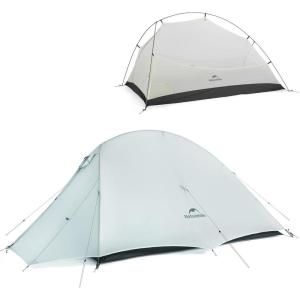 image:imageNaturehike CloudUp Tent Lightweight Backpacking Tent with Footprint  Free Standing Ultralight Camping Hiking Backpack TentsLight Gray