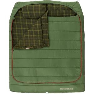 image:imageNaturehike Flannel Sleeping Bag for Adults with Pillows Doublewide Two Person Sleeping Bag for Couples amp Whole Family All Seasons for Camping Hunting amp BeddingDrill GreenISO 30