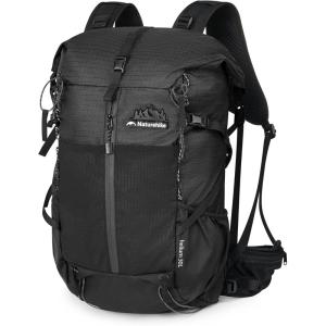 image:imageNaturehike Hiking Backpack 305L Travel Backpack with Macromolecule Fabric Hiking Daypack with AIR Backpack System for Women MenBlack