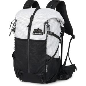 image:imageNaturehike Hiking Backpack 305L Travel Backpack with Macromolecule Fabric Hiking Daypack with AIR Backpack System for Women MenWhite
