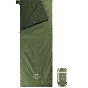 image:imageNaturehike Lightweight Compact Sleeping Bag 5932 Envelope Ultralight Backpacking Sleeping Bag Portable Waterproof with Compression Sack for ColdampWarm Camping Traveling HikingPine green