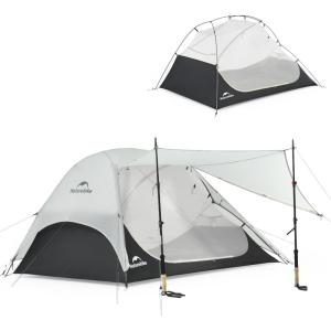 image:imageNaturehike Star River UL 2 Person Backpacking Tent Double Layer Waterproof Two Person Tents Lightweight Backpacking Cycling 2 Person TentGray