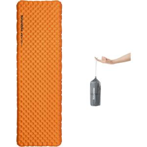 image:imageNaturehike Ultralight Insulated Sleeping Pad with R58 32in Thickened Patchworkable Inflatable Double Sleeping Mat for Camping Hiking Climbing with Inflatable BagOrangerectangularlarge