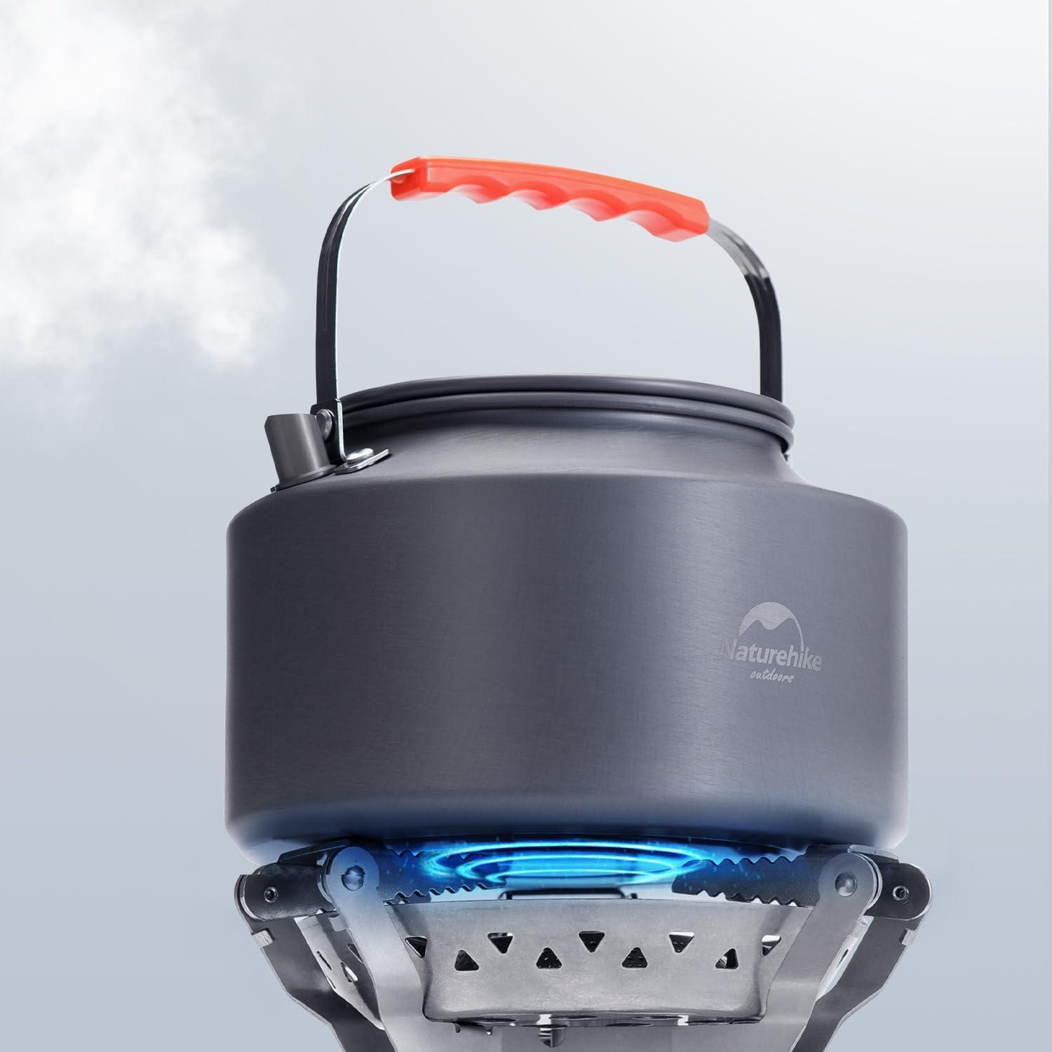 image:imageNaturehike 145L Camping Kettle Teapot Coffee Pot Portable Aluminum Outdoor Kettle with Mouthpiece